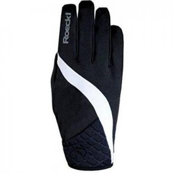 Roeckl Mujer Guante Wengen 3102 - 510 - 009 Talla 8 Negro de blanco