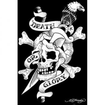Ed Hardy Póster Death Or Glory Cartel 91x61 cm