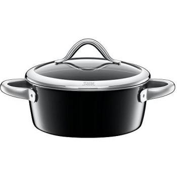 Silit - Cacerola Vitaliano Negro con tapa, 22cmØ, 3,1 l