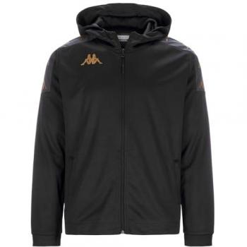 Sudadera con Cremallera Kappa Grevolo para Niños en Color Negro y Gris