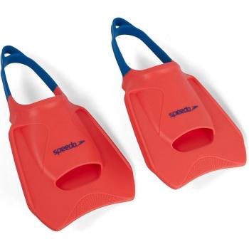 Aletas de Entrenamiento para Natación Biofuse Speedo, Unisex Adulto, Naranja/Azul, Talla XS