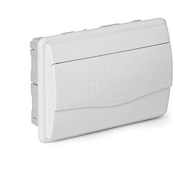 Armario eléctrico de empotrar Famatel 3712, tipo Nuova, 14 módulos, IP40, puerta opaca, dimensiones 188 x 276 x 55 mm