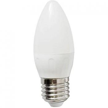 Aigostar 178994 - Bombilla LED C37, tipo vela, de 6 W, rosca grande y luz cálida