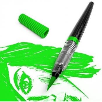 Pentel - rellenable colour, punta de pincel - Nailon punta - verde claro