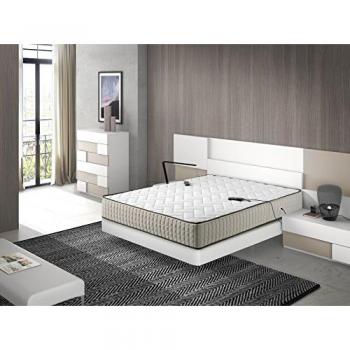 Colchón Deluxe Alpes con Masaje, 16 Vibromotores Ondulantes, Tapa Desenfundable y Lavable, 150x200 cm