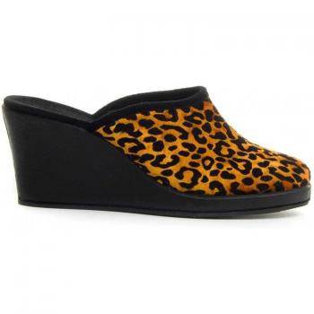 ZAPATILLA CONFORTABLE DE CASA PARA MUJER CON CUÑA. NORTHOME JASMINE2 72017 Naranja