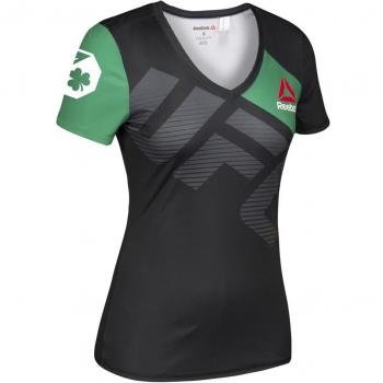 Reebok Ufc Fk Cmg Jersey Camiseta Térmica, Mujer, Negro