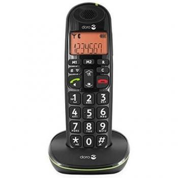 Doro Phone Easy 100W - Teléfono fijo inalámbrico con teclas extra grandes, color negro