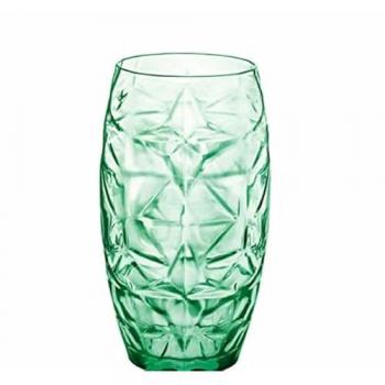 Vaso Oriente Verde Vidrio 470 ml (6 Unidades)