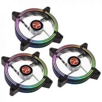Ventilador Suplementario Raijintek Sklera 12 RBW ARGB LED Pack de 3 Unidades - 120mm