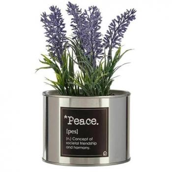Planta Decorativa Plástico Lavanda Lata 6 Unidades