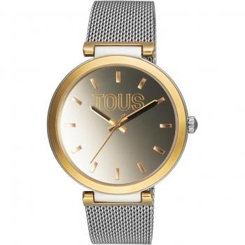 Reloj Tous Mujer S-Mesh Mirror con Esterilla de Acero Inoxidable Plateado y Dorado