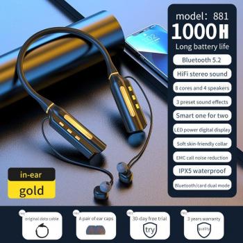 Auriculares Inalámbricos TWS Bluetooth Deportivos HiFi con Batería de 10000 mAh, Resistentes al Agua y Micrófono - 1000h de Reproducción