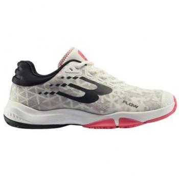 Zapatillas de Pádel Bullpadel Flow 24V para Mujeres, color Blanco/Carbon, talla 41