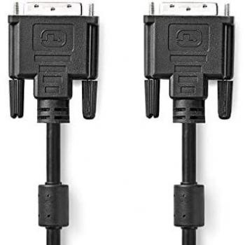 Cable DVI-D 24+1 Pines Macho a DVI-D 24+1 Pines Macho, 2.0 m, Negro