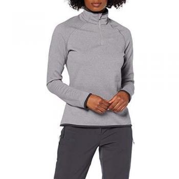 Odlo Midlayer 1/2 Zip Carve Ceramiwarm - Jersey para Mujer, Color Gris, Mujer, 542161-15700, Grey Melange, S