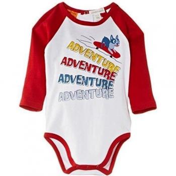 Pumpkin Master Raglan Long Sleeve Bodysuit - Body con manga larga para bebés, color red