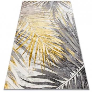 Alfombra Bliss Z217AZ276 Dorado/Gris - Hojas de Palma, Moderna, Estructural 120x170 cm