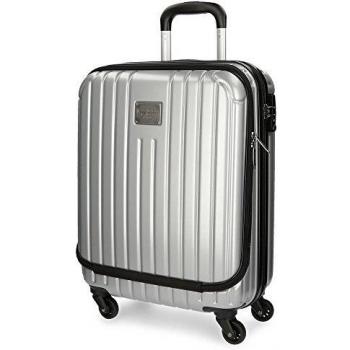 Pepe Jeans 7871252 Color Stripes Equipaje de Mano, 55 cm, 38 Litros, Gris