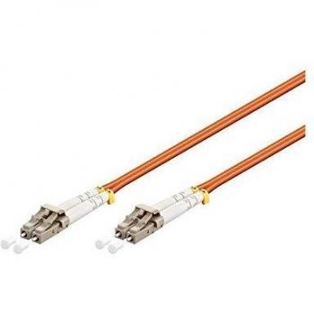 Cable de fibra óptica LC a LC multimodo dúplex 3m naranja hasta 10 Gbps