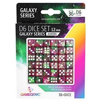 Set de Dados D6 Aurora 12 mm (36 Piezas)