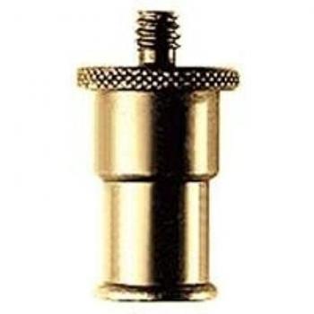 Adaptador Manfrotto 195 - 5/8 macho a 1/4 macho con rosca para montaje de cámara