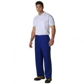 Wolfpack Linea Profesional Pantalon De Trabajo Largo, Color Azul, Multibolsillos, Resistente, Talla 48