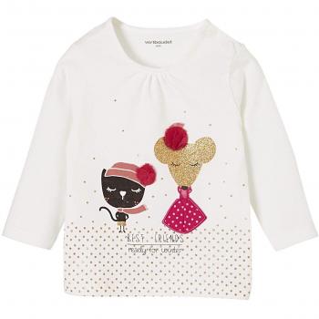 VERTBAUDET Camiseta bebé niña Blanco 6M