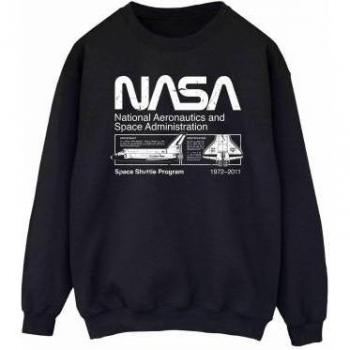 Sudadera NASA Mujer Space Shuttle XXL Blanca