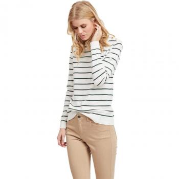 Vila Jersey Mujer Vistrike Knit Boatneck Blanco S
