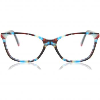 Gafas Recetadas Anti-Azules para Hombre - Armazón Completo Rectángulo de Plástico Tortoiseshell - SmartBuy Collection