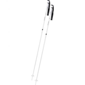 Bastones de trekking Komperdell Booster Speed Aluminium blanco gris (par) - 120 cm, ligeros, fabricados en aluminio, con empuñadura ergonómica y ajuste de altura