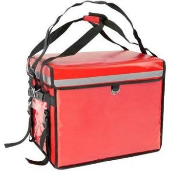 Mochila Isotérmica Portátil Roja 52 Litros 45x35x33cm para Picnic, Camping y Entrega de Alimentos