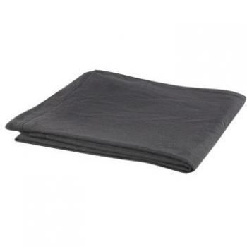 Funda reemplazable de poliéster negro para sofá de 3 plazas rectangular Gilja