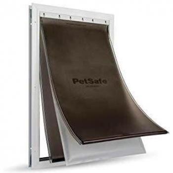 Puerta para Mascotas de Aluminio XL con Aislamiento Térmico y Doble Cierre para Climas Extremos