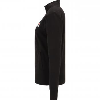 Fila Chic Long Sleeve Zip-Up Sweatshirt - XS, Black