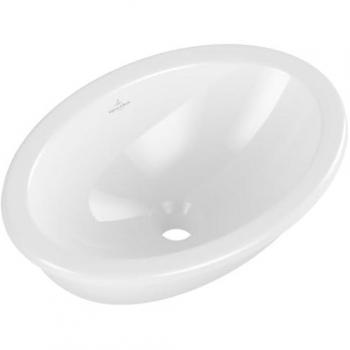 Lavabo Ovalado Encastrable Villeroy & Boch Loop & Friends 66 x 47 cm TitanCeram Blanco con Sobrepresión