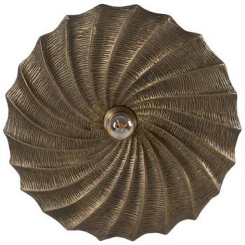 Aplique de Pared Dorado de Aluminio y Hierro, 220-240 V, dimensiones 51 x 10 x 51 cm