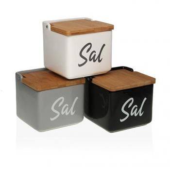 Salero con Tapa Versa 12,2 x 11,5 x 12,2 cm Cerámica
