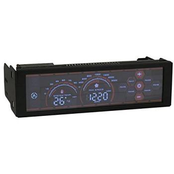 LC-Power LC-CFC-1 - Controlador de velocidad del ventilador LCD, color negro