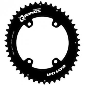 Rotor Q Ring Plato Ovalado Doble 46T/30T Shimano GRX 110 BCD Negro