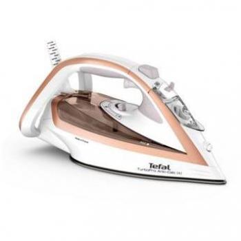Plancha de Vapor Tefal TurboPro FV5697E1, 3000W, Beige y Blanco