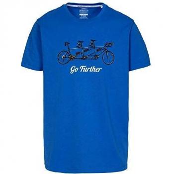 Trespass Hanks II Camiseta de Manga Corta, Hombre, BLU, l