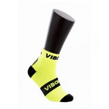 Calcetines Vibor-a Kait Caña Baja Giallo Fluo Nero