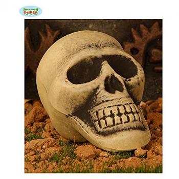 Guirca Collar Calavera Cráneo Humano de plástico cm., Color Beige, 19890 