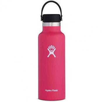 HYDRO FLASK - Cantimplora Isotérmica 532ml, Botella Térmica Acero Inox, Termo Aislamiento al Vacío, Tapón Flex Cap Antifugas y Recubrimiento Polvo, Libre de BPA, Apertura Estándar, Watermelon