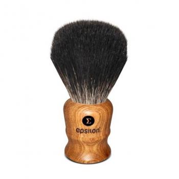 Brocha de afeitar sintética Tejón Negro Epsilon Madera 26/54mm
