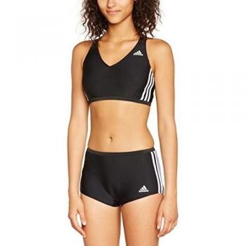adidas Badeanzug Infinitex 3-Stripes 2 Piece - Bañador para mujer, color black/white, talla 34