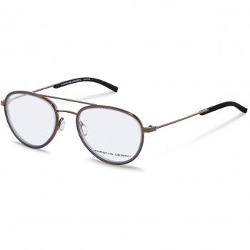Porsche Design P8366 D Men's Eyeglasses Brown Size 53 - Blue Light Block Available