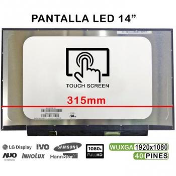 Pantalla táctil LED de 14 para portátil NV140FHM-T01 40 Pin IPS